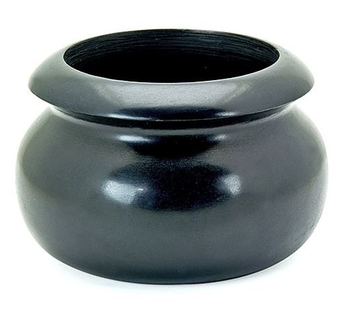 Black Stone Smudge Pot