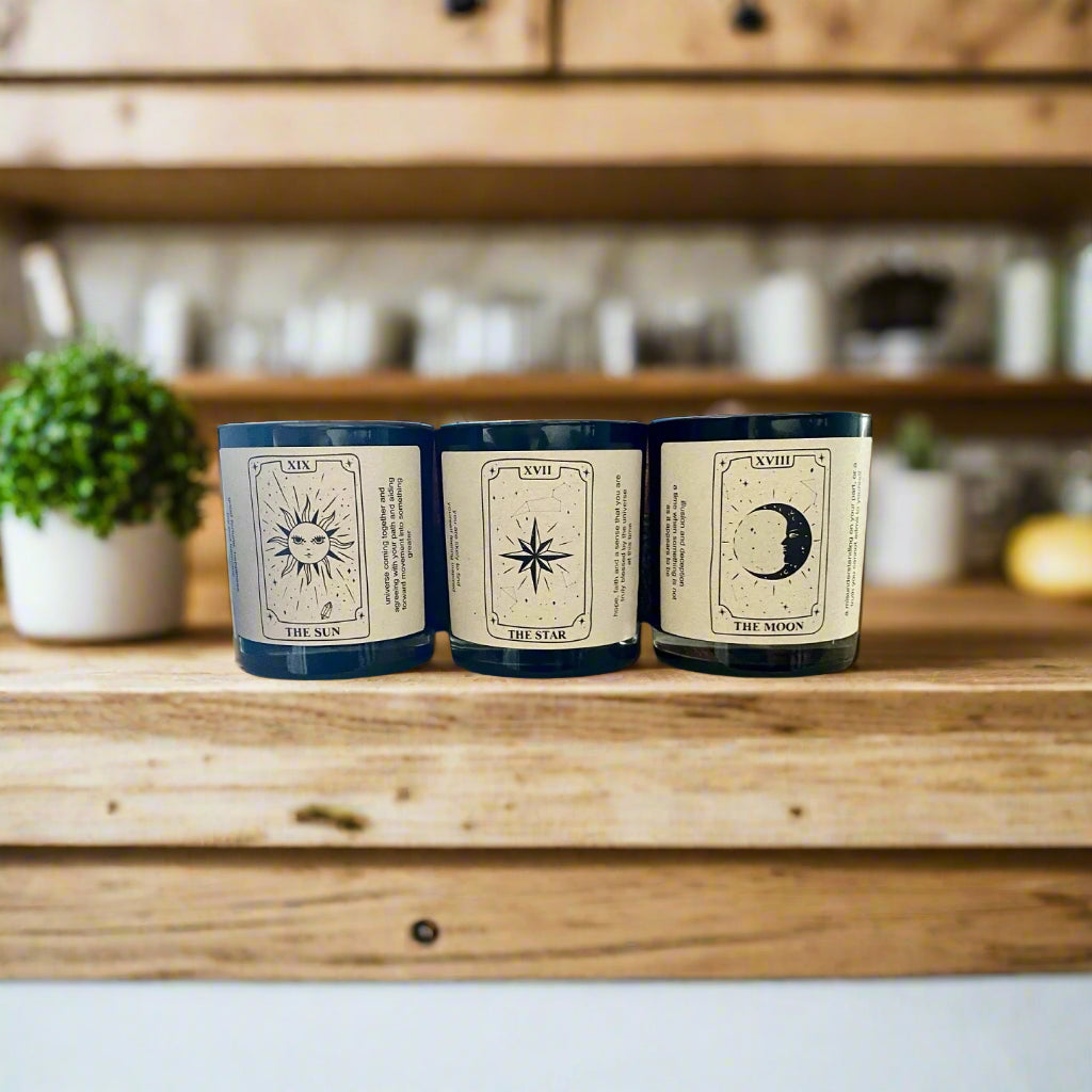 Tarot Card Candle
