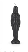 Black FEMALE NUDE FIGURE CANDLE