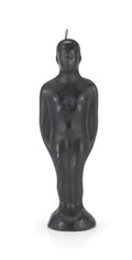 Black MALE NUDE FIGURE CANDLE